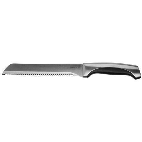 Нож LEGIONER "FERRATA" хлебный, рукоятка с металлическими вставками, лезвие из нержавеющей стали, 200мм - фото 1 - id-p42777118
