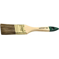 Кисть плоская STAYER "LASUR-STANDARD", смешанная (натуральная и искусственная) щетина, деревянная ручка, 100мм
