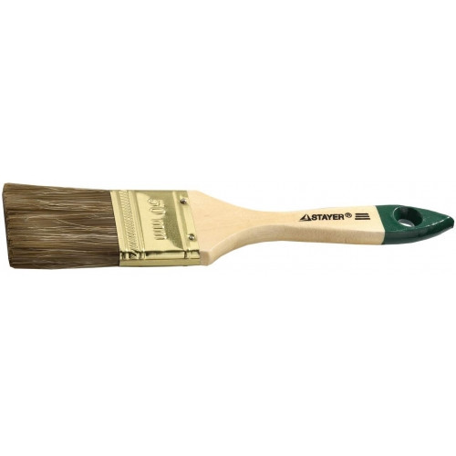 Кисть плоская STAYER "LASUR-STANDARD", смешанная (натуральная и искусственная) щетина, деревянная ручка, 38мм - фото 1 - id-p42778056