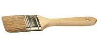 Кисть плоская ЗУБР "УНИВЕРСАЛ-ЭКСПЕРТ", натуральная щетина, деревянная ручка, 25мм