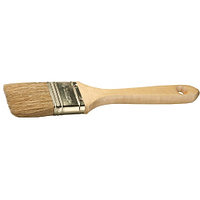 Кисть плоская ЗУБР "УНИВЕРСАЛ-МАСТЕР", натуральная щетина, деревянная ручка, 100мм