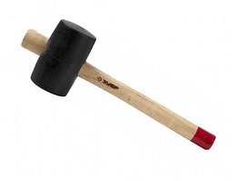 Киянка ЗУБР "МАСТЕР" резиновая с деревянной ручкой, 0, 45кг, 65мм