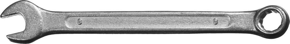 Ключ комбинированный гаечный СИБИН, белый цинк, 8 мм