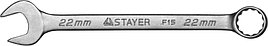 Ключ STAYER "MASTER" гаечный комбинированный, хромированный, 22мм