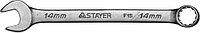 Ключ STAYER "MASTER" гаечный комбинированный, хромированный, 14мм