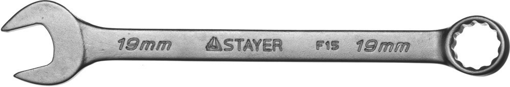 Ключ STAYER "MASTER" гаечный комбинированный, хромированный, 19мм - фото 1 - id-p42778383