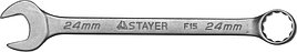 Ключ STAYER "MASTER" гаечный комбинированный, хромированный, 24мм