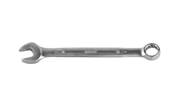 Ключ ЗУБР "МАСТЕР" гаечный комбинированный, Cr-V сталь, хромированный, 22мм