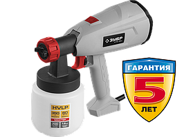 Краскопульт ЗУБР "МАСТЕР" электрический, 350 Вт, HVLP, 0.8 л, краскоперенос 0-800 мл/мин, вязкость краски 60 DIN/сек, сопло 1.8мм