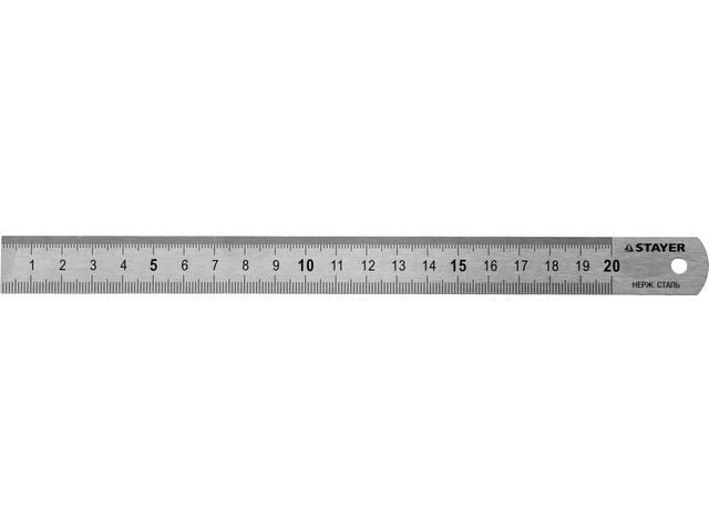 Линейка STAYER "PROFI" нержавеющая, двухсторонняя гравированная шкала, 0, 5м