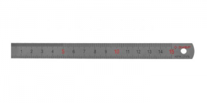 Линейка ЗУБР нержавеющая, двусторонняя, непрерывная шкала 1/2мм / 1мм, двухцветная, длина 0, 5м, толщина 0, 7мм - фото 1 - id-p42779331