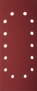Лист шлифовальный ЗУБР "МАСТЕР" универсальный на зажимах, 14 отверстий по периметру, для ПШМ, Р100, 115х280мм, 5шт