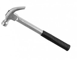 Молоток-гвоздодер ЗУБР кованый с металлической рукояткой, 560г