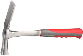 Молоток каменщика ЗУБР "ЭКСПЕРТ" широкий, цельнокованый, с двухкомпонентной рукояткой, 600г