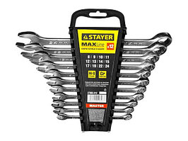 Набор: Ключ STAYER "MASTER" гаечный комбинированный, хромированный, 8-24 мм, 12 шт