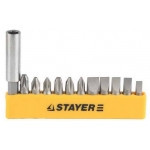 Набор STAYER Биты "MASTER" с магнитным держателем , 12 предметов - фото 1 - id-p42780005