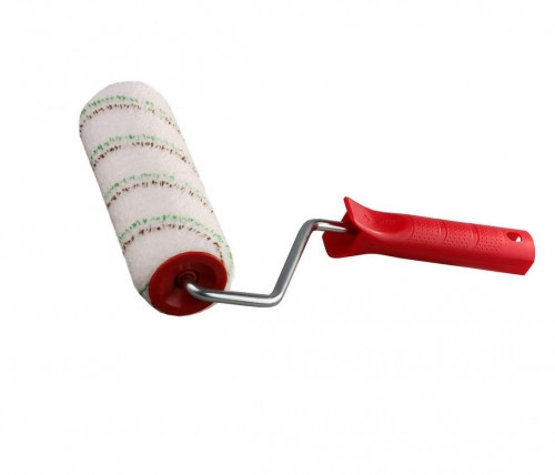 Валик ЗУБР "ЭКСПЕРТ" МИКРОВОЛОКНО малярный в сборе, бюгель 8мм, 48х180мм