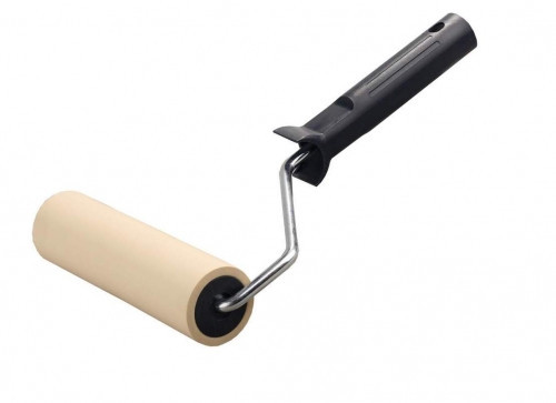 Валик прижимной ЗУБР "ЭКСПЕРТ" в сборе, резиновый, бюгель 8мм, 46x240мм