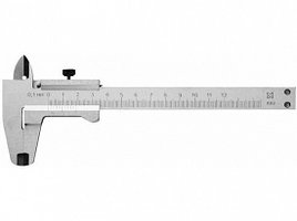 Штангенциркуль металлический тип 1, класс точности 2, 125мм, шаг 0, 1мм