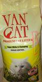 Van Cat Fresh, 15 кг, с ароматом Лаванды комкующийся наполнитель без пыли