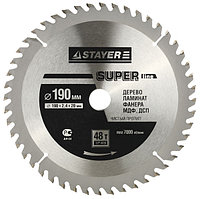 Диск пильный STAYER MASTER "SUPER-Line" по дереву, 190х20мм, 48Т