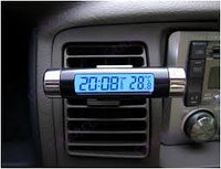 Цифровые часы с термометром для автомобиля K01 с подсветкой