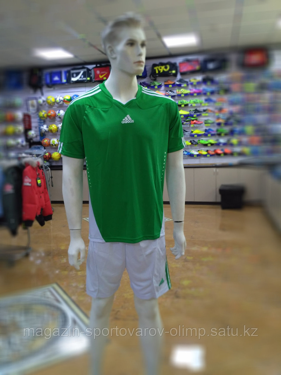 Футбольная форма Adidas, зеленая - фото 1 - id-p42838925
