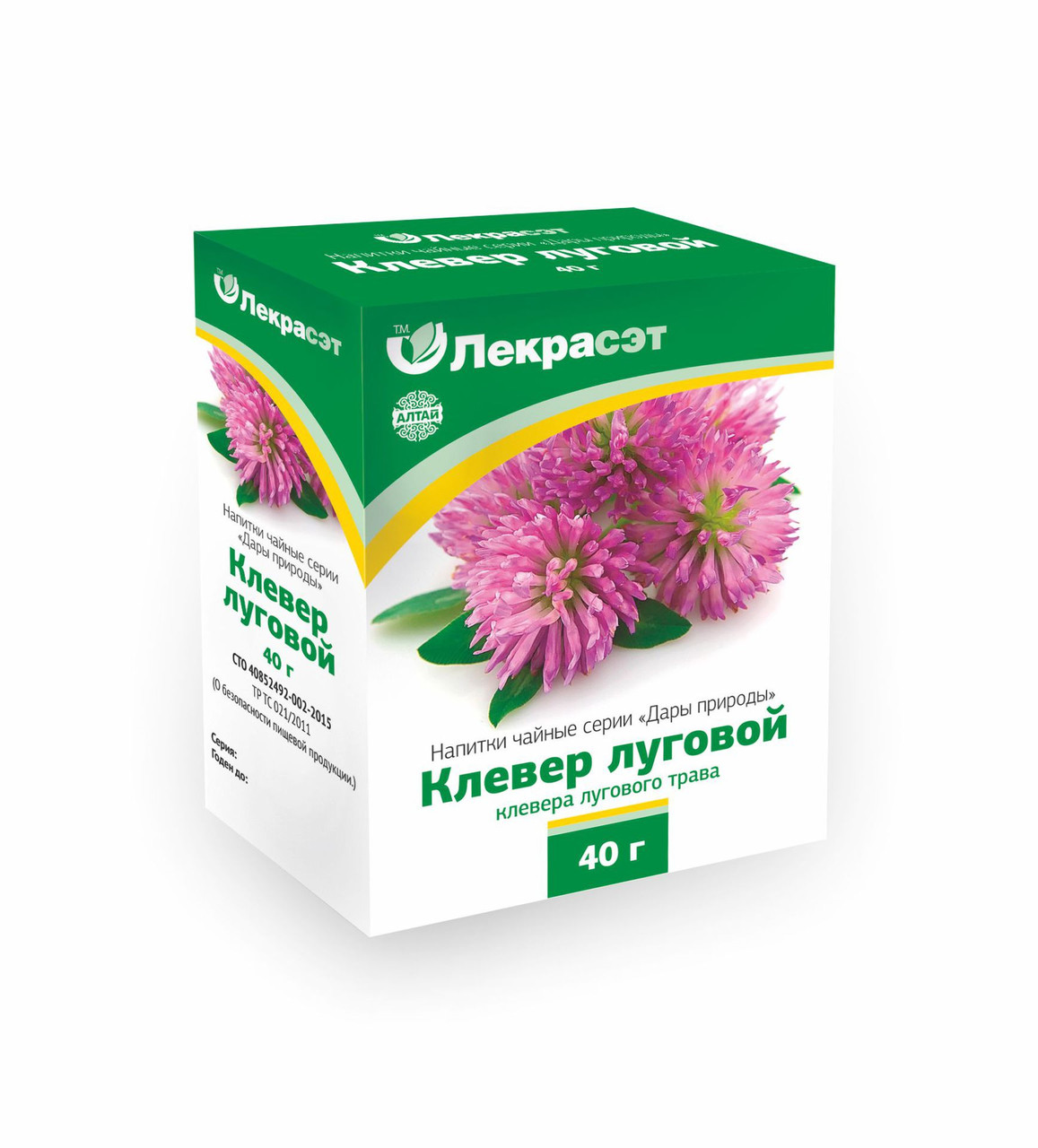 Клевер луговой (красный), трава, 40 г