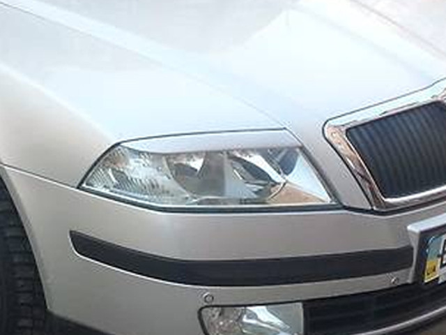 Реснички на фары Skoda Octavia A5 дорестайлинг