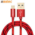 Кабель Bastec Micro USB 200см (позолоченные разъемы, цвет Red)