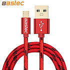 Кабель Bastec Micro USB 150см (позолоченные разъемы, цвет Red)