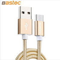 Кабель Bastec USB Type C 3.1 (100см, позолоченные разъемы, цвет Gold)