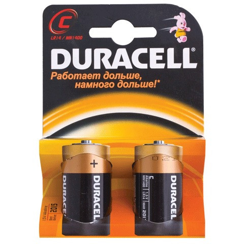 Батарейка Дюрасэл - Duracel C 2шт