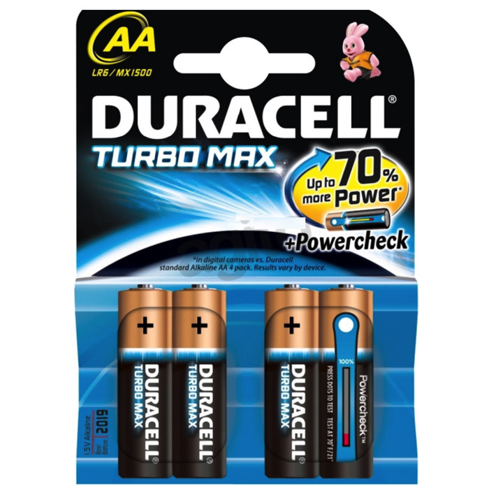 Батарейка Дюрасэл - Duracell ААА / АА Turbo Mах 1,5V 4шт