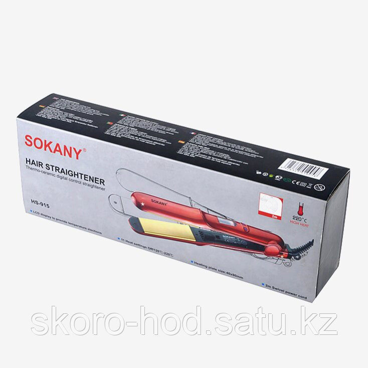 Утюжок для волос Sokany, Алматы