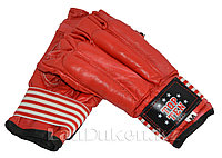 Шингарты кожаные М TOP TEN (красные)