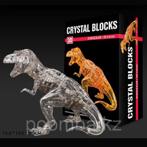 Динозавр T-Rex Кристалл 3д Пазл