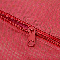Чехол для одежды спанбонд, с окном 60х120 см, цвет бордо, фото 2