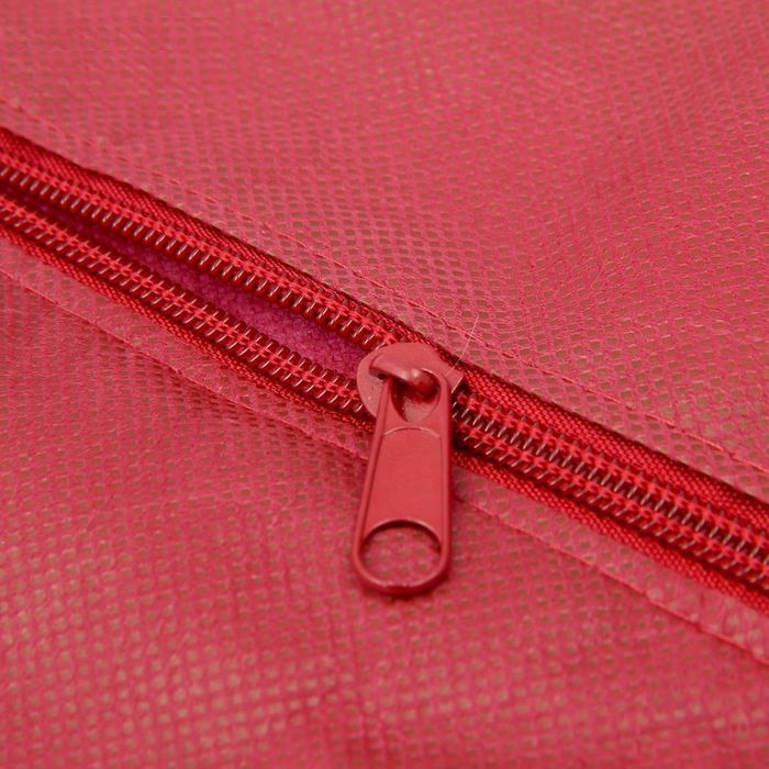 Чехол для одежды спанбонд, с окном 60х120 см, цвет бордо - фото 3 - id-p42953009