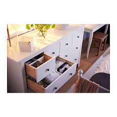 Комод с 8 ящиками ХЕМНЭС белый ИКЕА, IKEA, фото 2