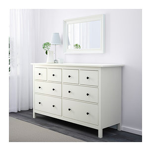 Комод с 8 ящиками ХЕМНЭС белый ИКЕА, IKEA, фото 2