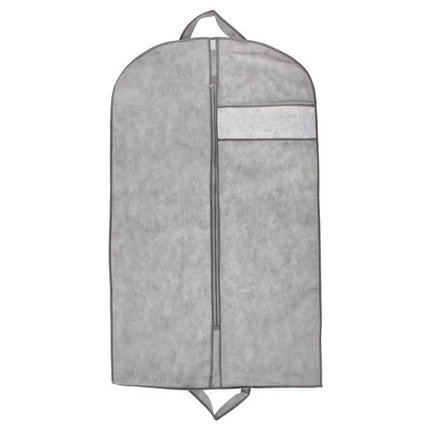 Чехол для одежды с окном 100х60 см, цвет серый, фото 2