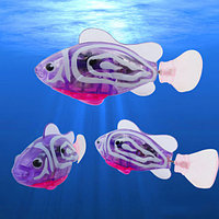 Интерактивная игрушка "Рыбка-робот" светящаяся ROBOFISH (Фиолетовый)