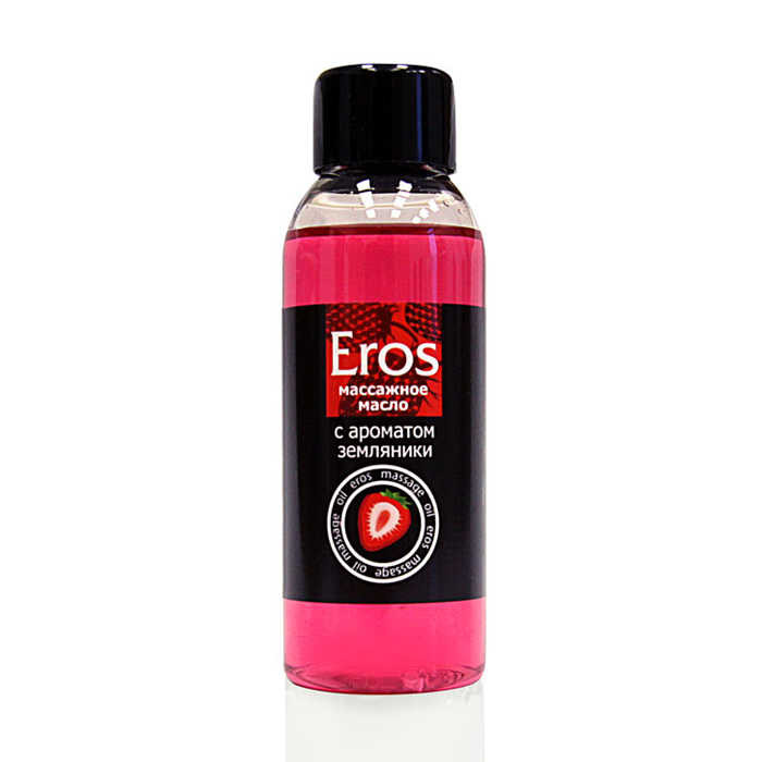 Масло массажное Eros Fantasy с ароматом земляники, 50 мл