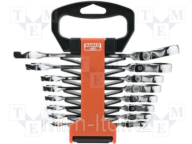 Набор комбинированных гаечных ключей с храповиком и шарниром 41RM/SH8 Bahco, фото 1