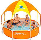 Детский каркасный бассейн Bestway 56193, 56432, Rectangular Frame Pool, размер 244 х 51 см, фото 4