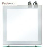 Настенное зеркало со светильником Сорренто 80