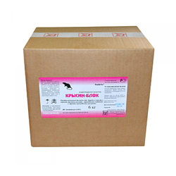 Крысин-блок арахис (парафин. брикеты коробка 6 кг). Средство от крыс и мышей