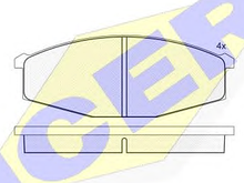 Тормозные колодки ICER 140347(REMSA 129.00)