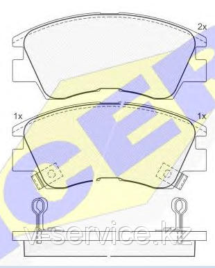 Тормозные колодки ICER 140701(REMSA 275.02)